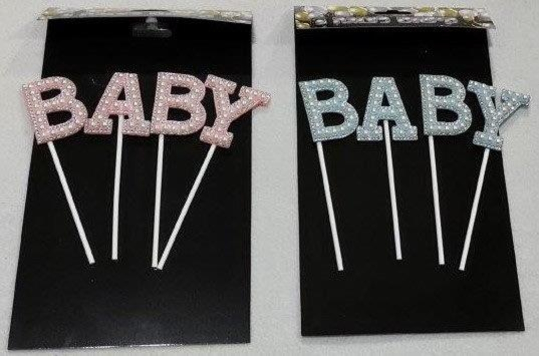 טופר BABY חרוזים כחול/ורוד