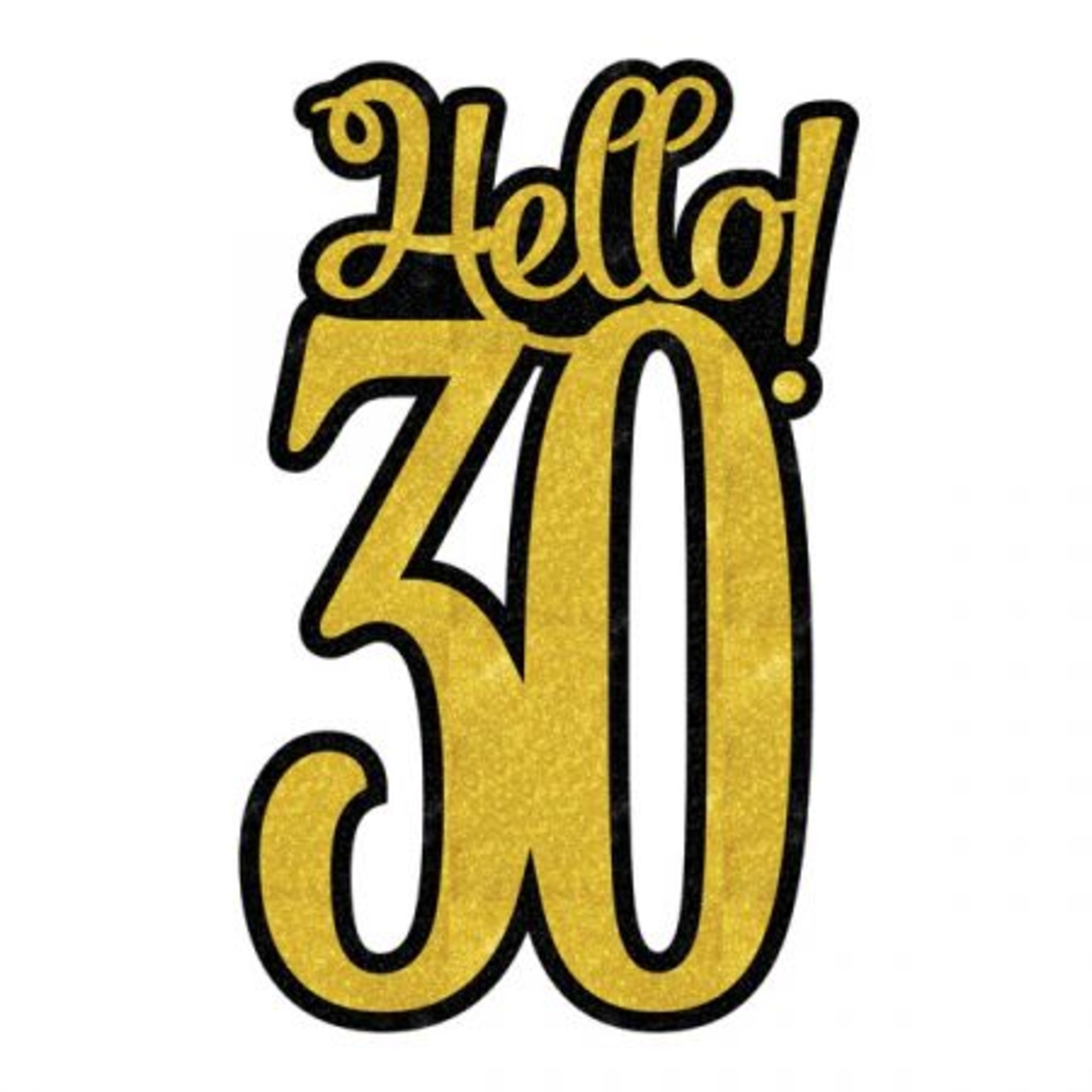 קישוט מרכז שולחן Hellow 30 - זהב שחור