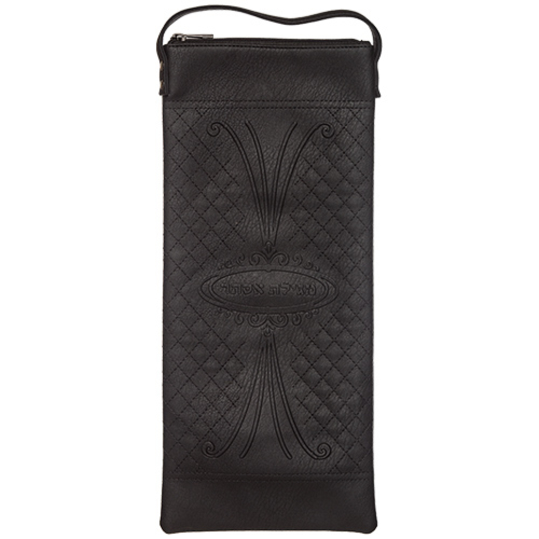 תיק למגילת אסתר דמוי עור שחור 19*43 ס