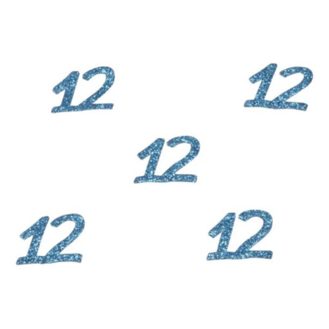 קונפטי לשולחן מספר 12 - תכלת (50 יח)