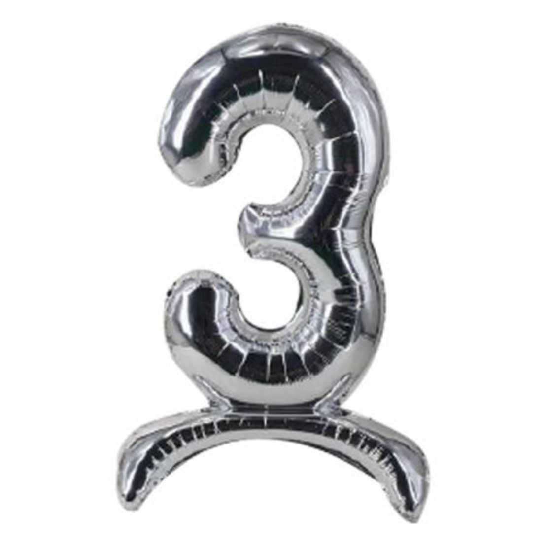 בלון מיילר 32 מרכז שולחן כסף ספרה 3