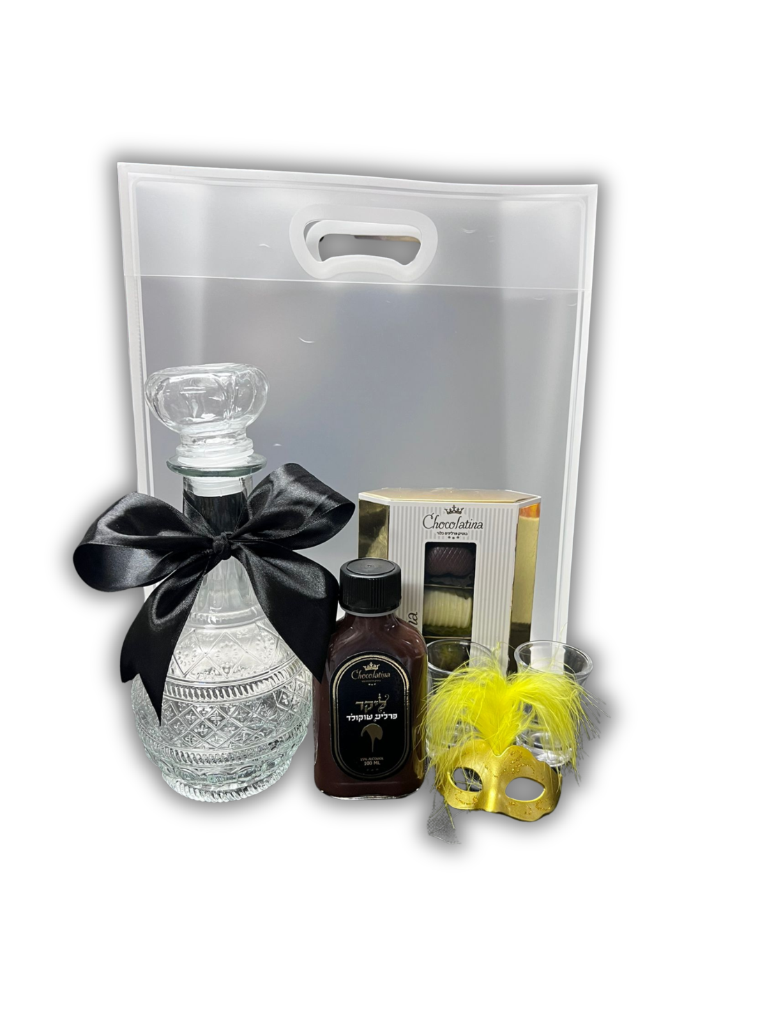 משלוח מנות מארז סט ליקר בשקית