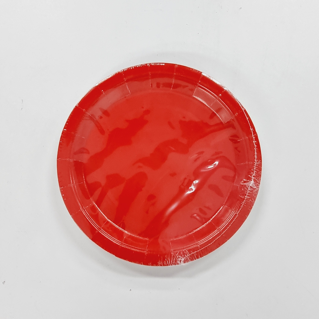 צלחת נייר 7' (10יח') אדום