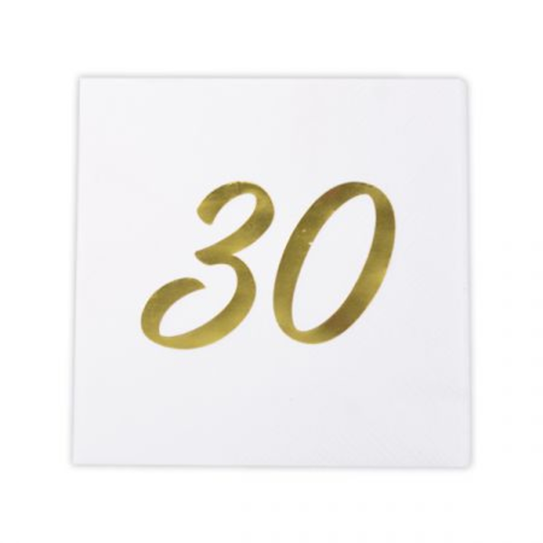 מפיות נייר קוקטייל 16 יח- יום הולדת 30