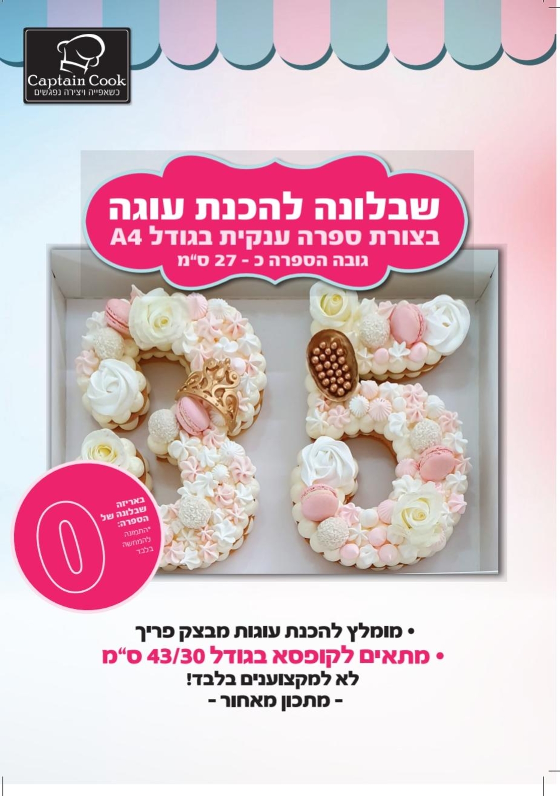 005AJ שבלונה מפלסטיק בגודל A4 ספרה 0