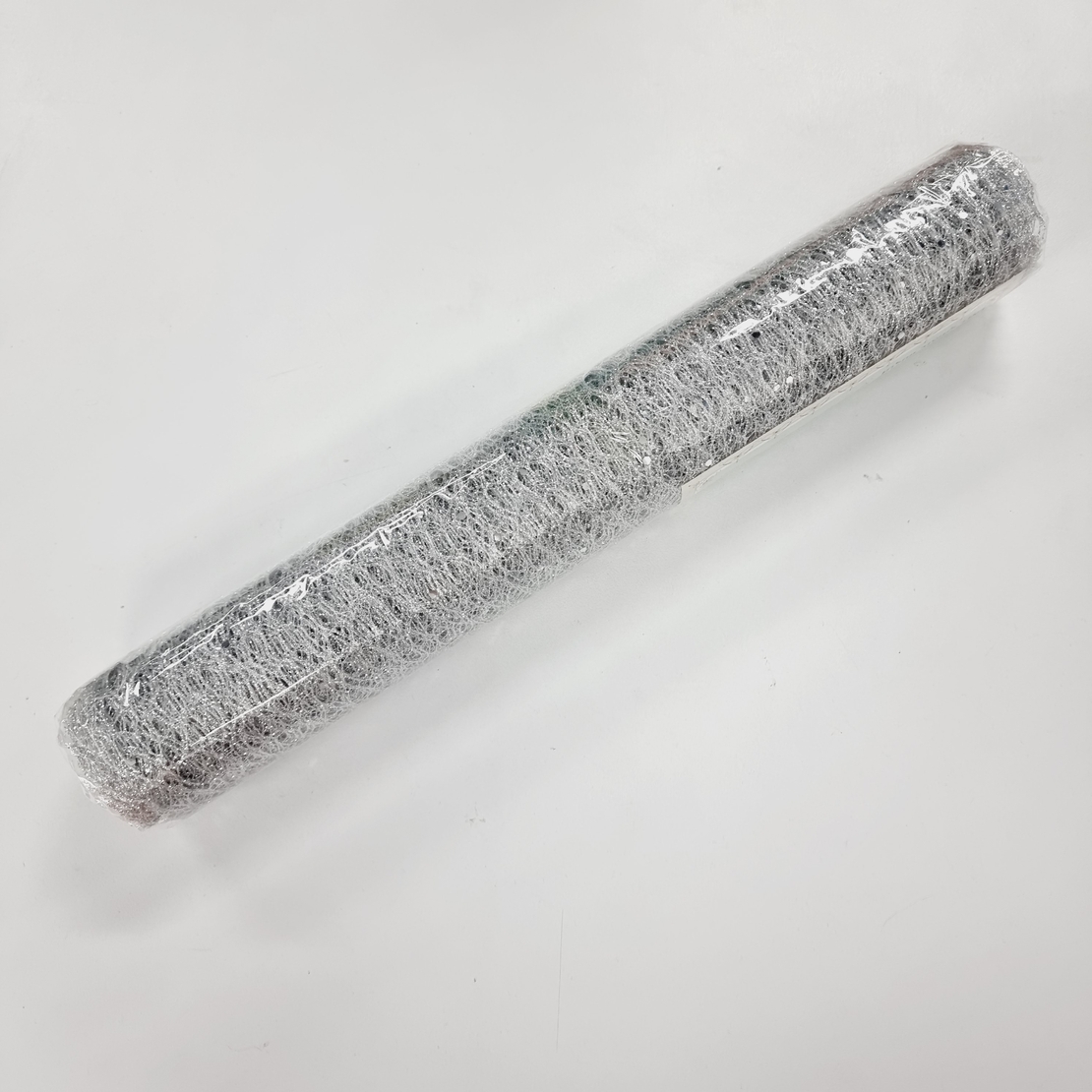 רנר אורגנזה כסף מבריק דגם רשת חדש- כ 3 יארד* 36 ס'מ