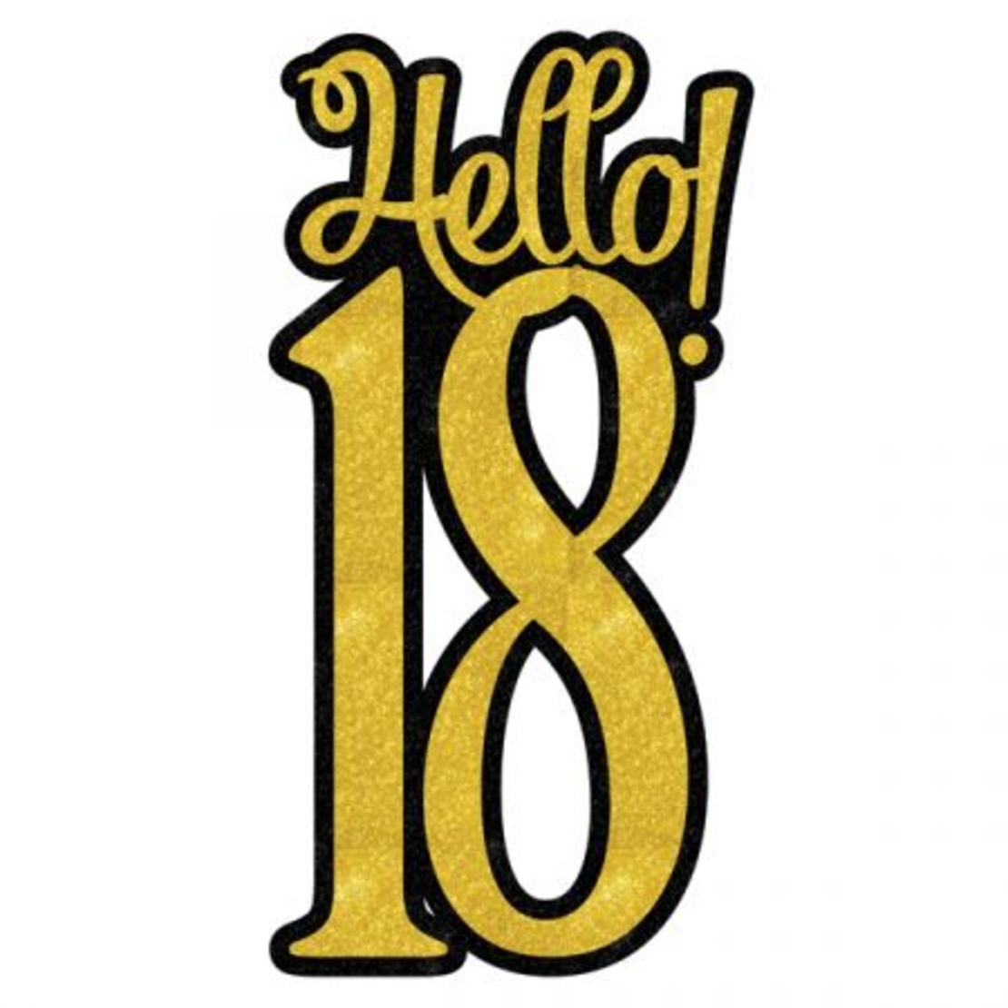 קישוט מרכז שולחן Hellow 18- זהב שחור