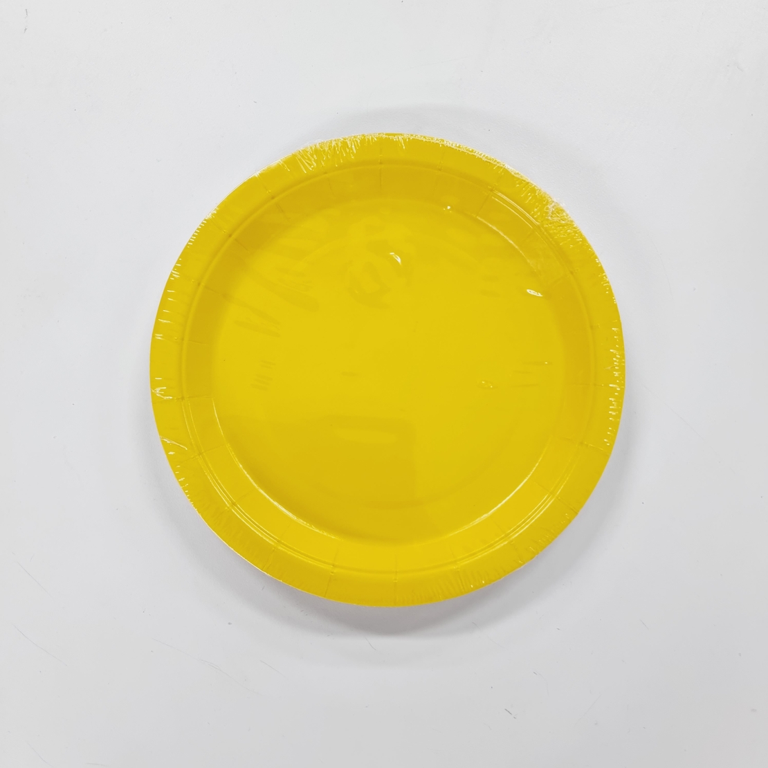 צלחת נייר 7' (10יח') צהוב