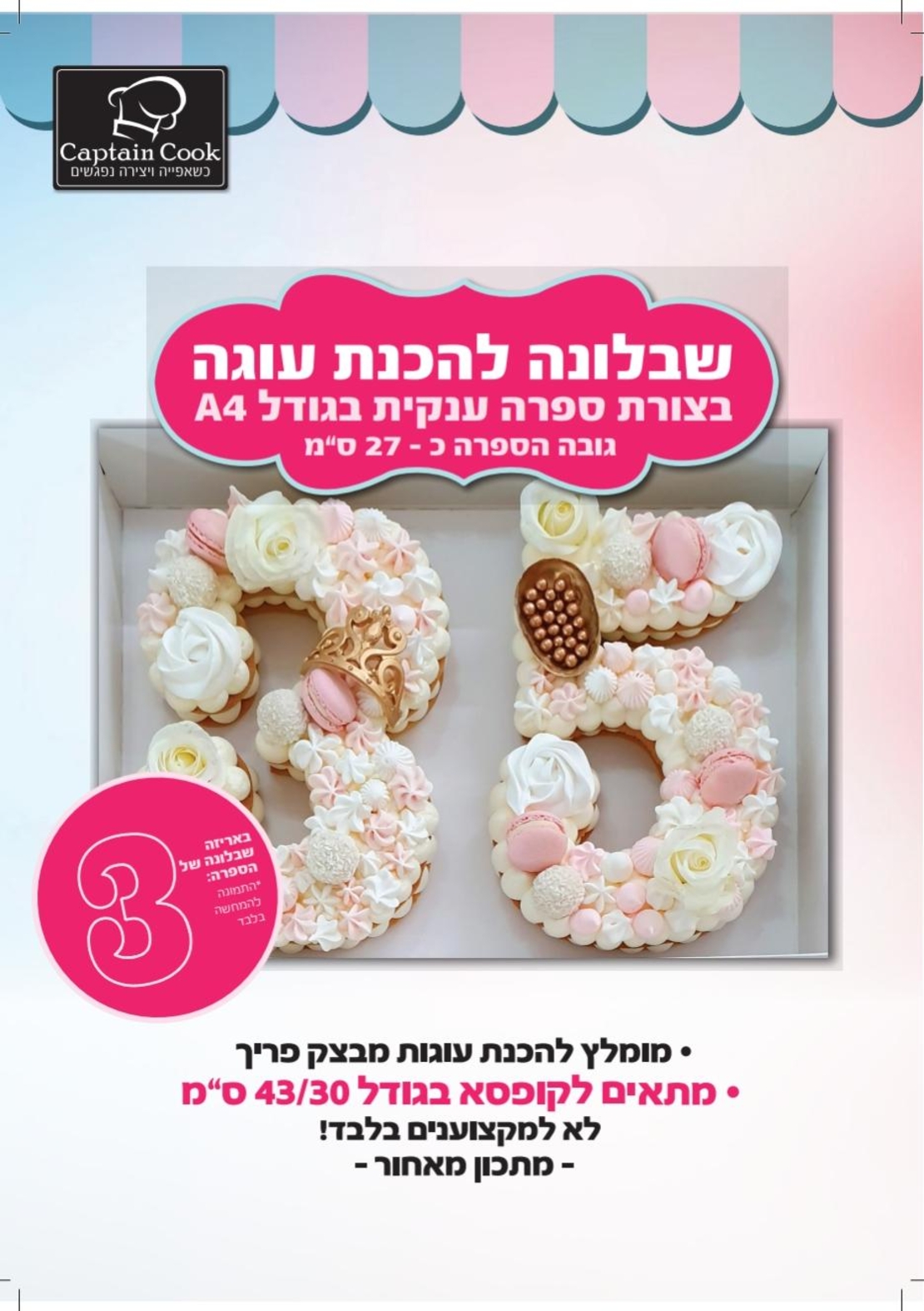 005AB שבלונה מפלסטיק בגודל A4 ספרה 2