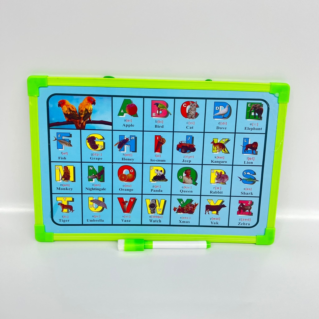 לוח מחיק עם טוש וידית גודל 20*30 ס