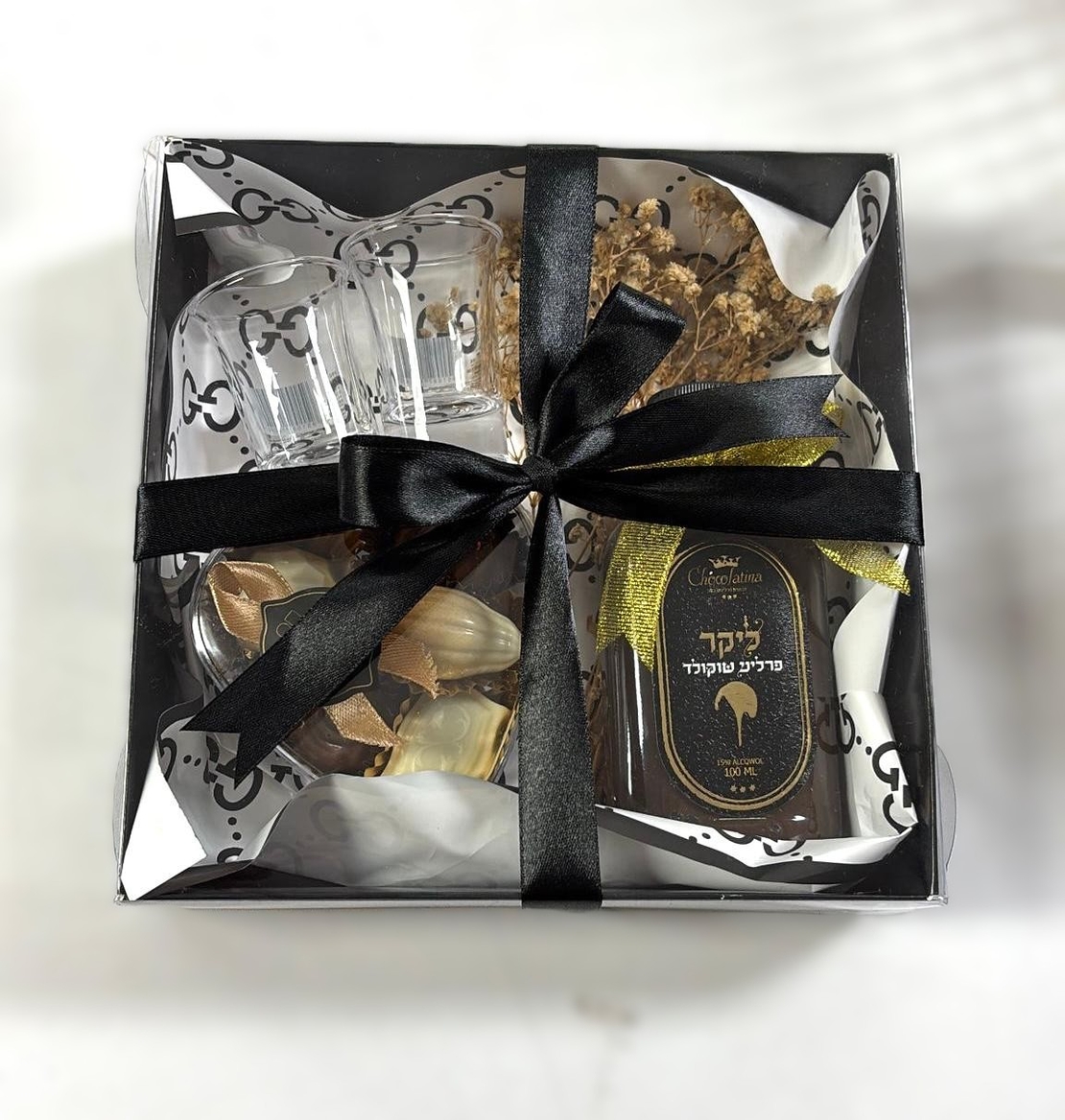 משלוח מנות מארז ליקר בקופסה