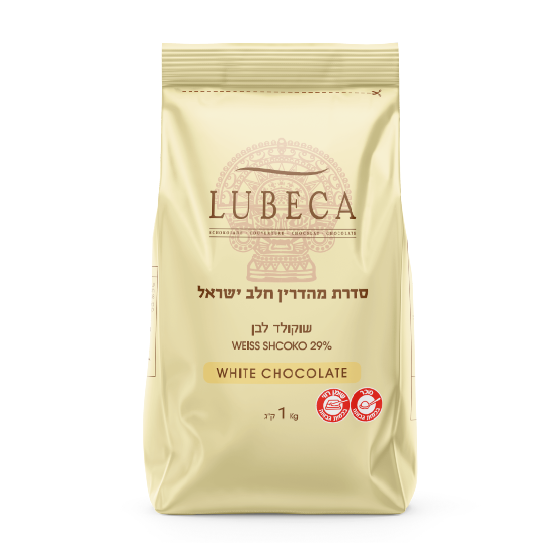 מטבעות שוקולד מריר לובקה 60% 1 ק'ג