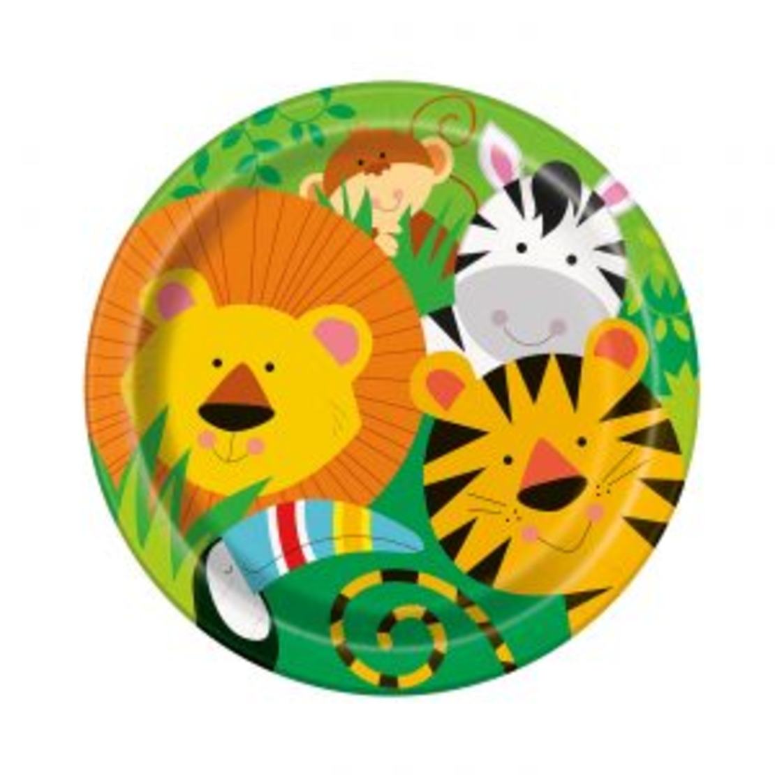 צלחות נייר סט ספארי 16 יח' בינוני