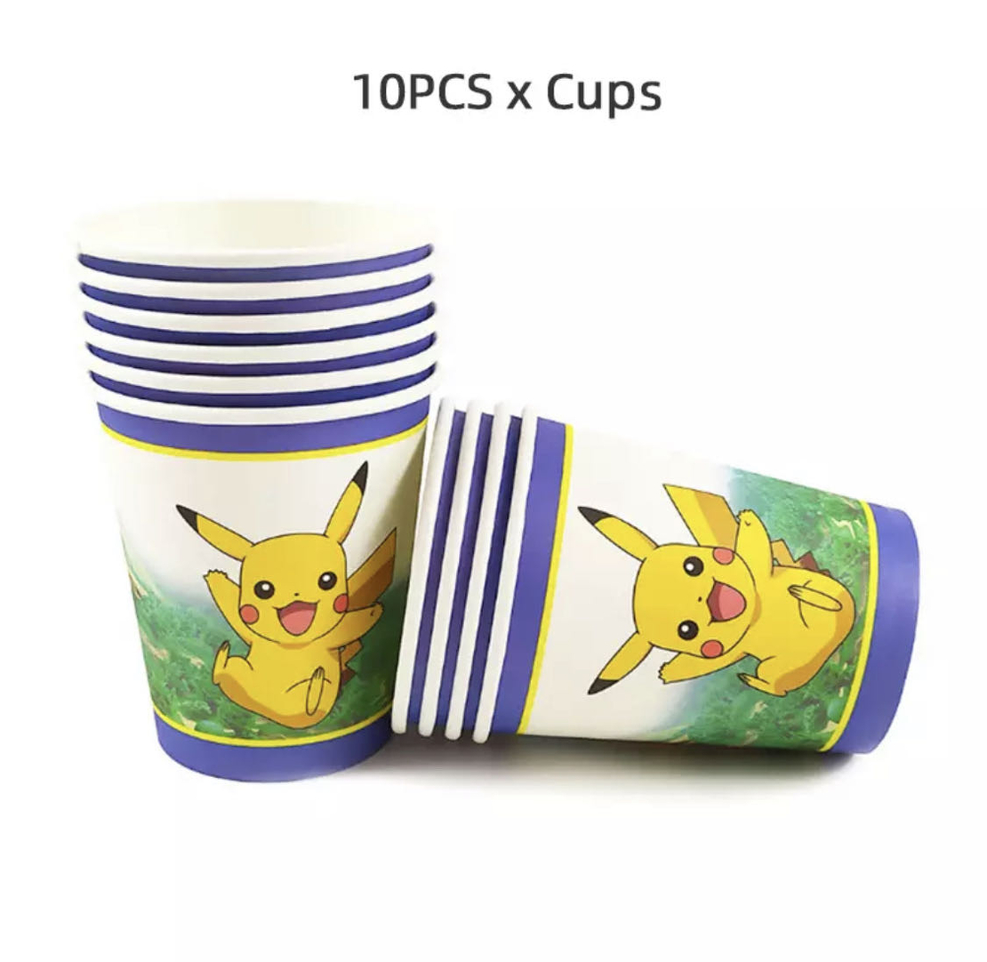 פוקימון - כוסות נייר 9 OZ / יח 10