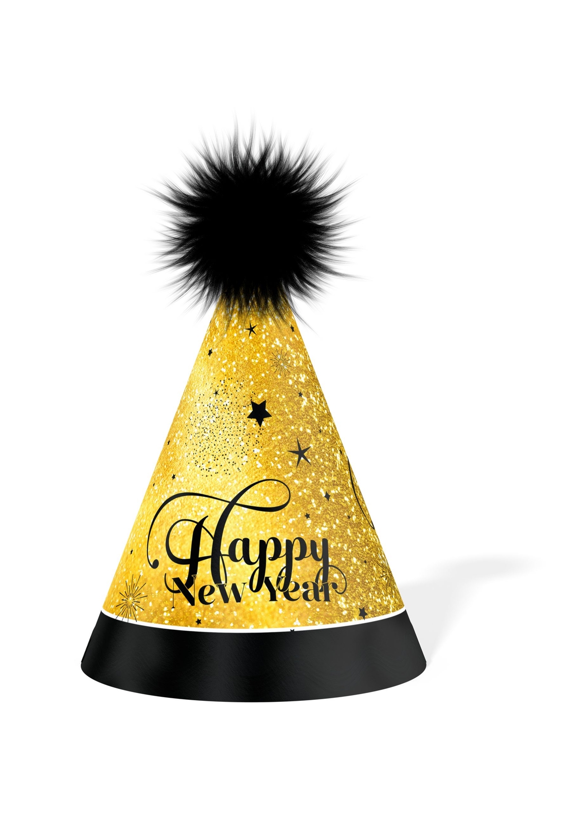 מיני כובע HAPPY NEW YEAR * יח' 6