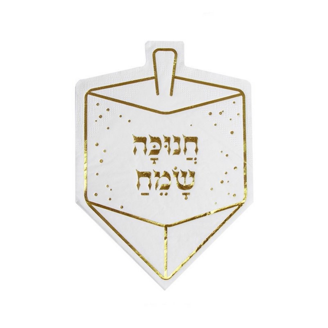 חב' 16 מפיות נייר בצורת סביבון -זהב מוטבע