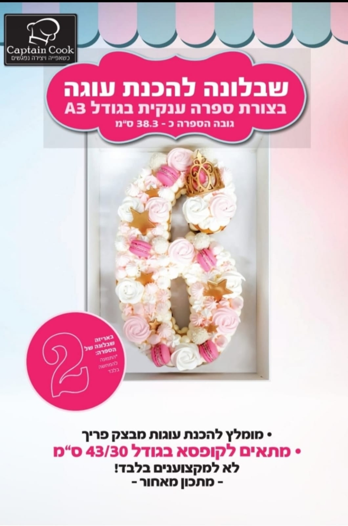 005EB שבלונה מפלסטיק בגודל A3 ספרה 2