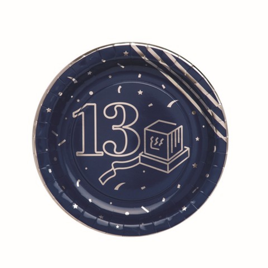 צלחת '9 בר מצווה * 10 יח'