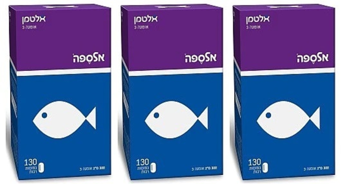 אלטמן - אלספה אומגה 3 שלישייה במבצע Alsepa Omega 3