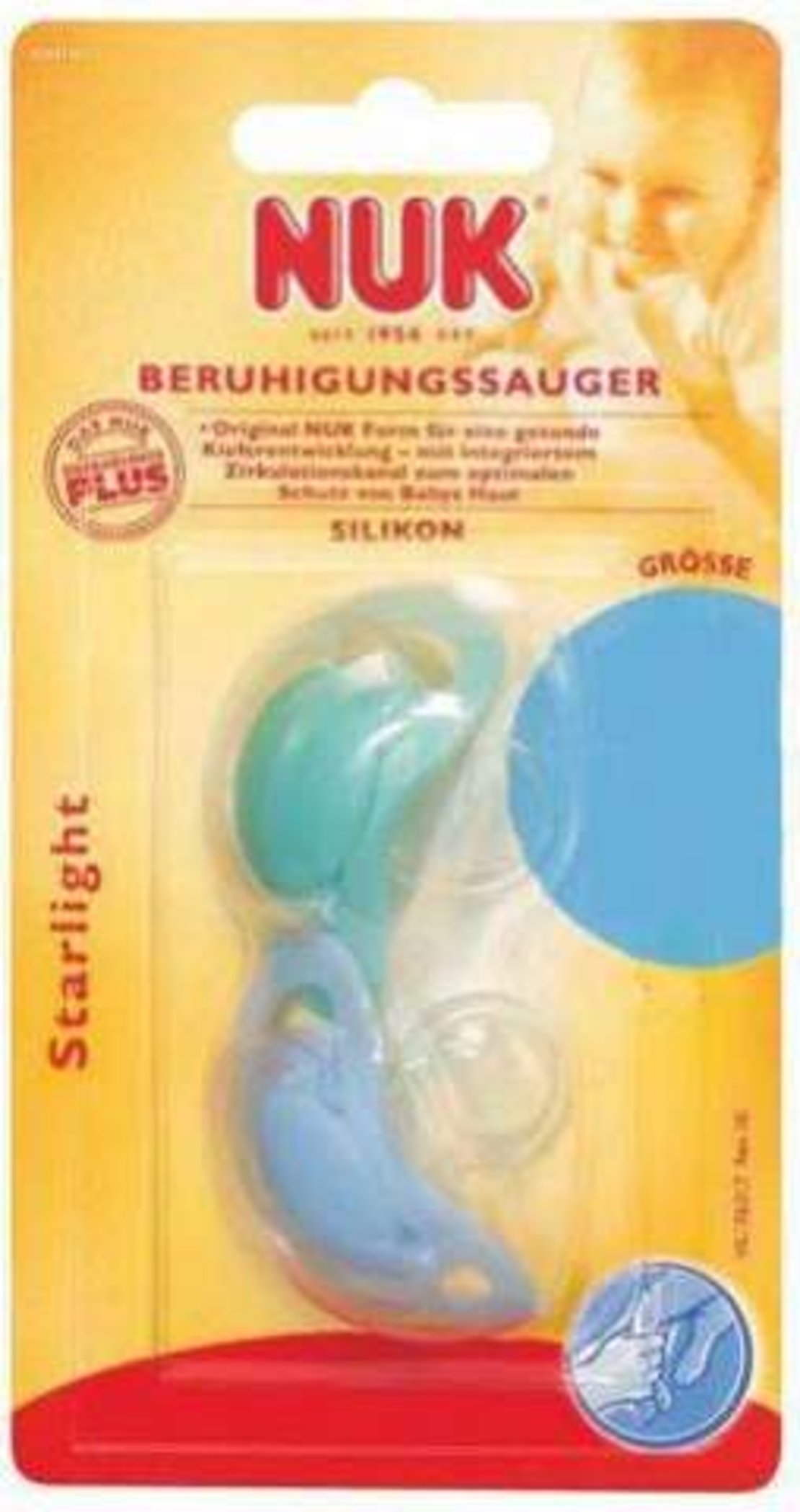 נוק - זוג מוצצי סטארלייט NUK Starlight Pacifier