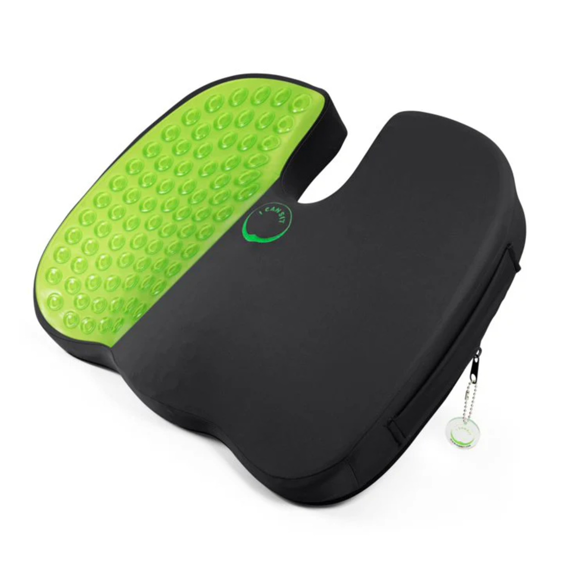 כרית ישיבה אורטופדית (שחור קטיפה) iCanSIT Orthopedic Pillow