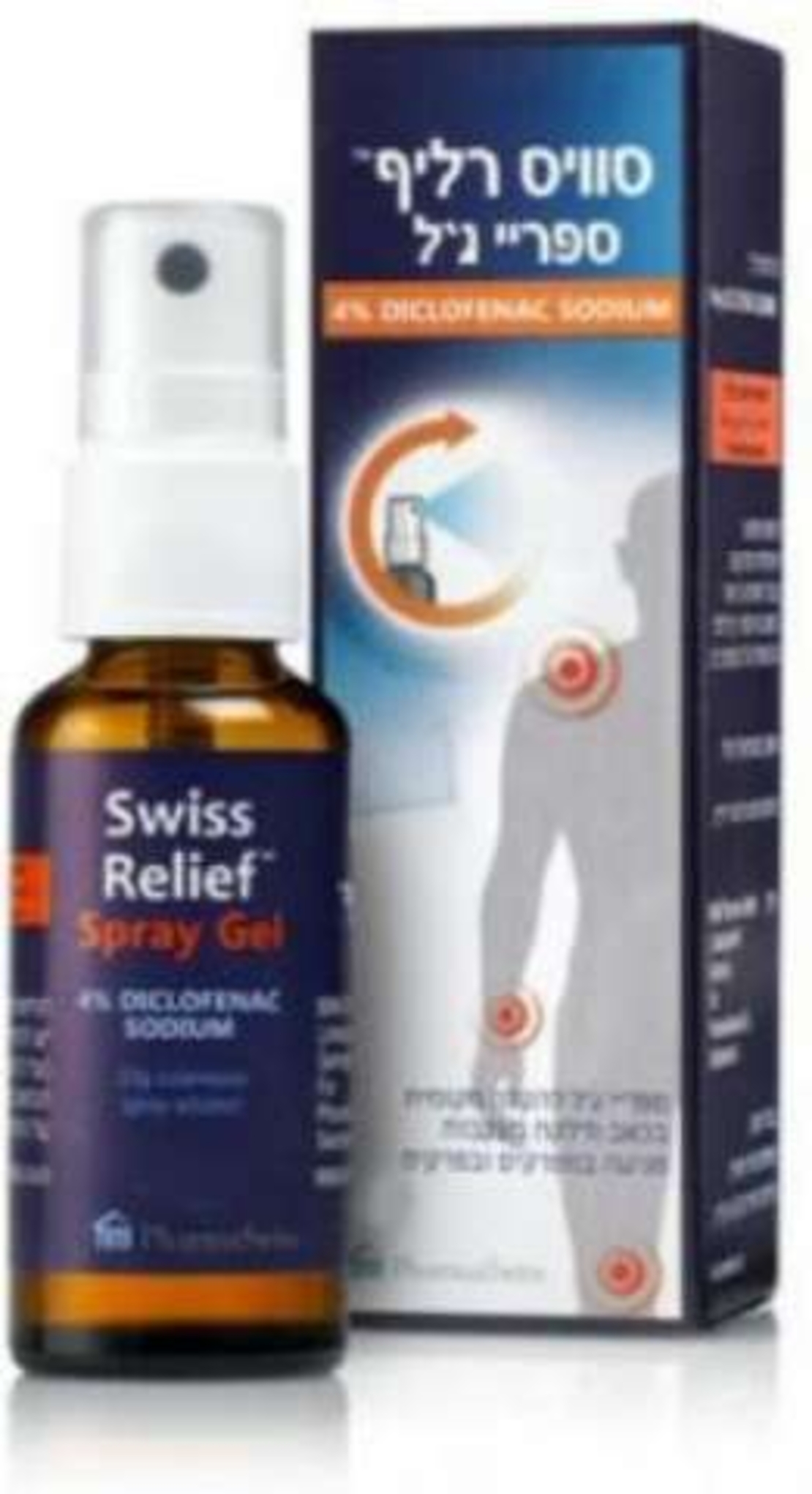 סוויס רליף ספריי ג'ל - לכאבים Swiss Relief Spray Gel