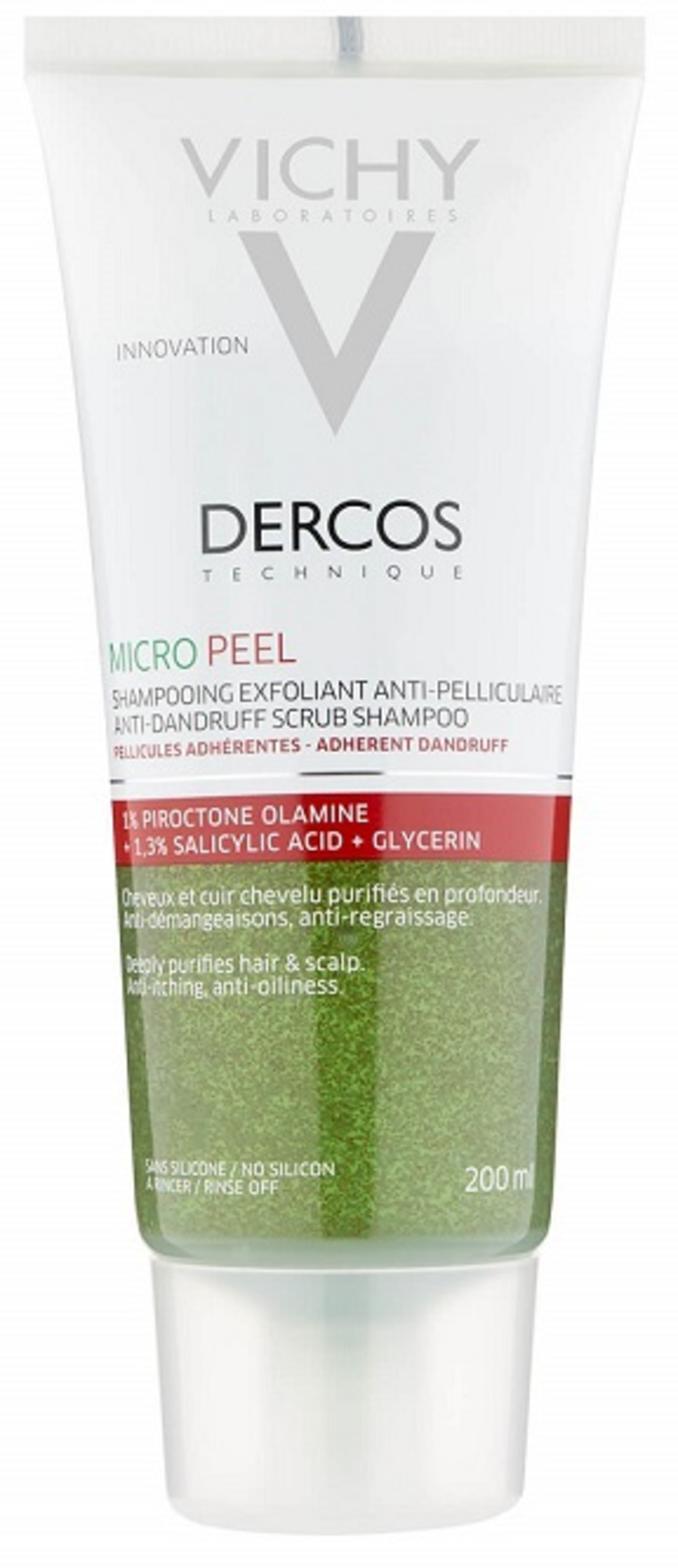 וישי - דרקוס שמפו פילינג נגד קשקשים Vichy Dercos Micro Peel