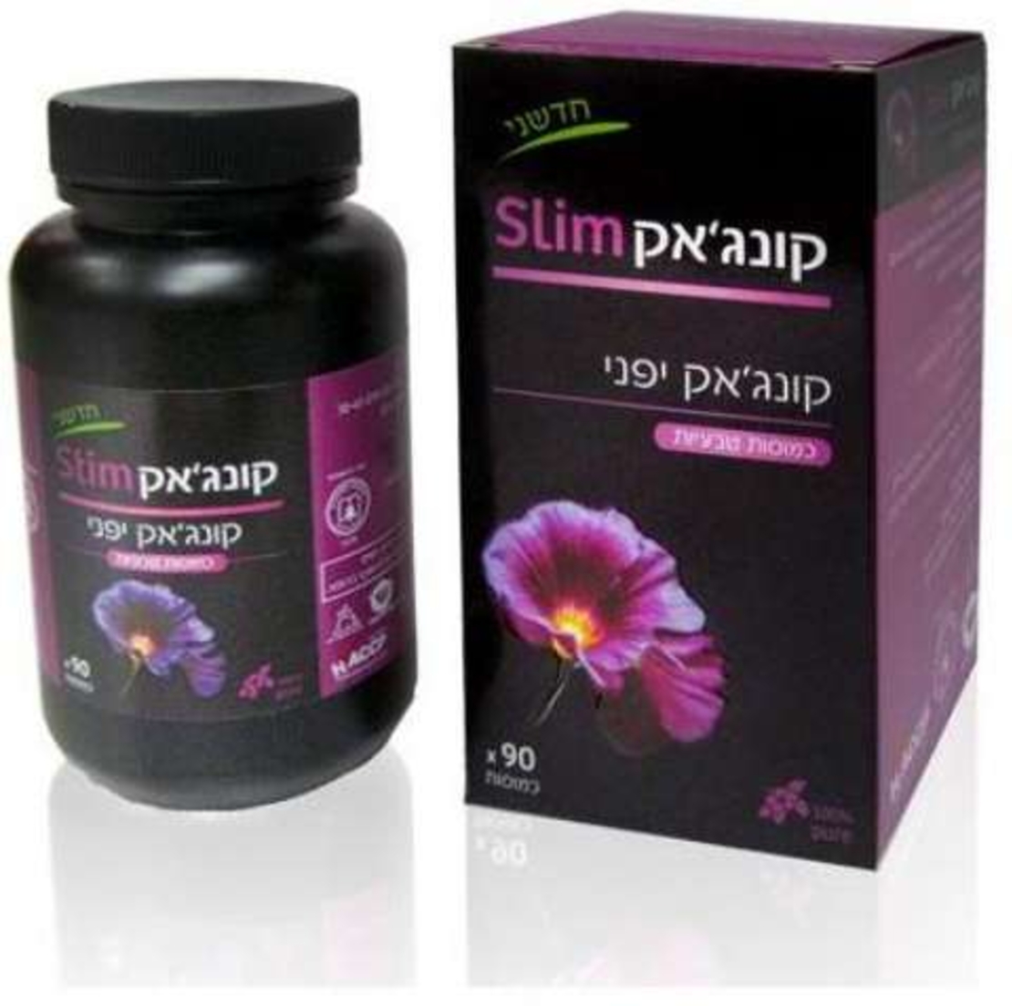 קונג'אק סלים כמוסות - סיבי קונג'אק לדיאטה Konjac Slim