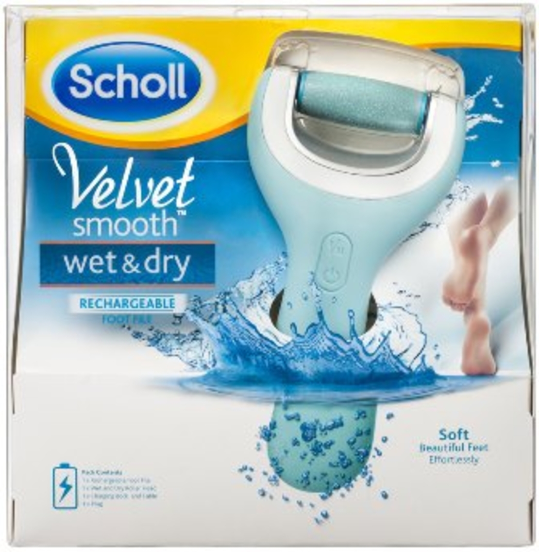 שול - פצירה חשמלית נטענת Scholl Velvet Smooth