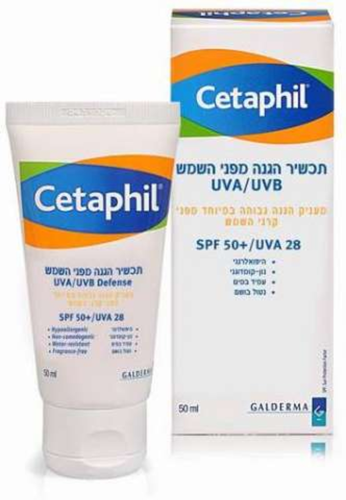 צטאפיל SPF 50+ - קרם הגנה לפנים Cetaphil SPF 50