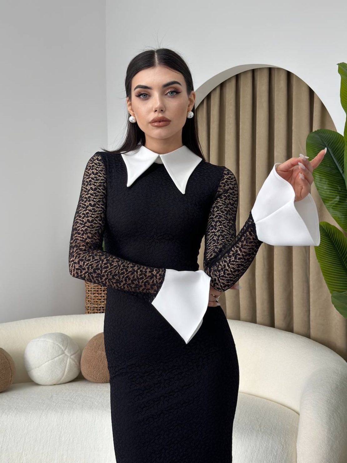 שמלת גרייס-תחרה