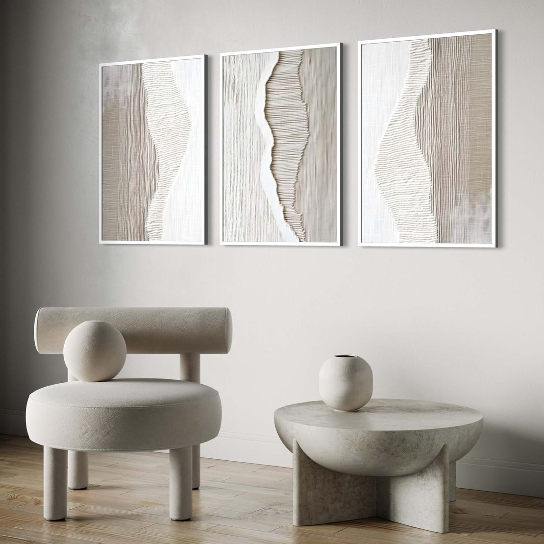 סט שלישיית תמונות קנבס או זכוכית דגם 1169