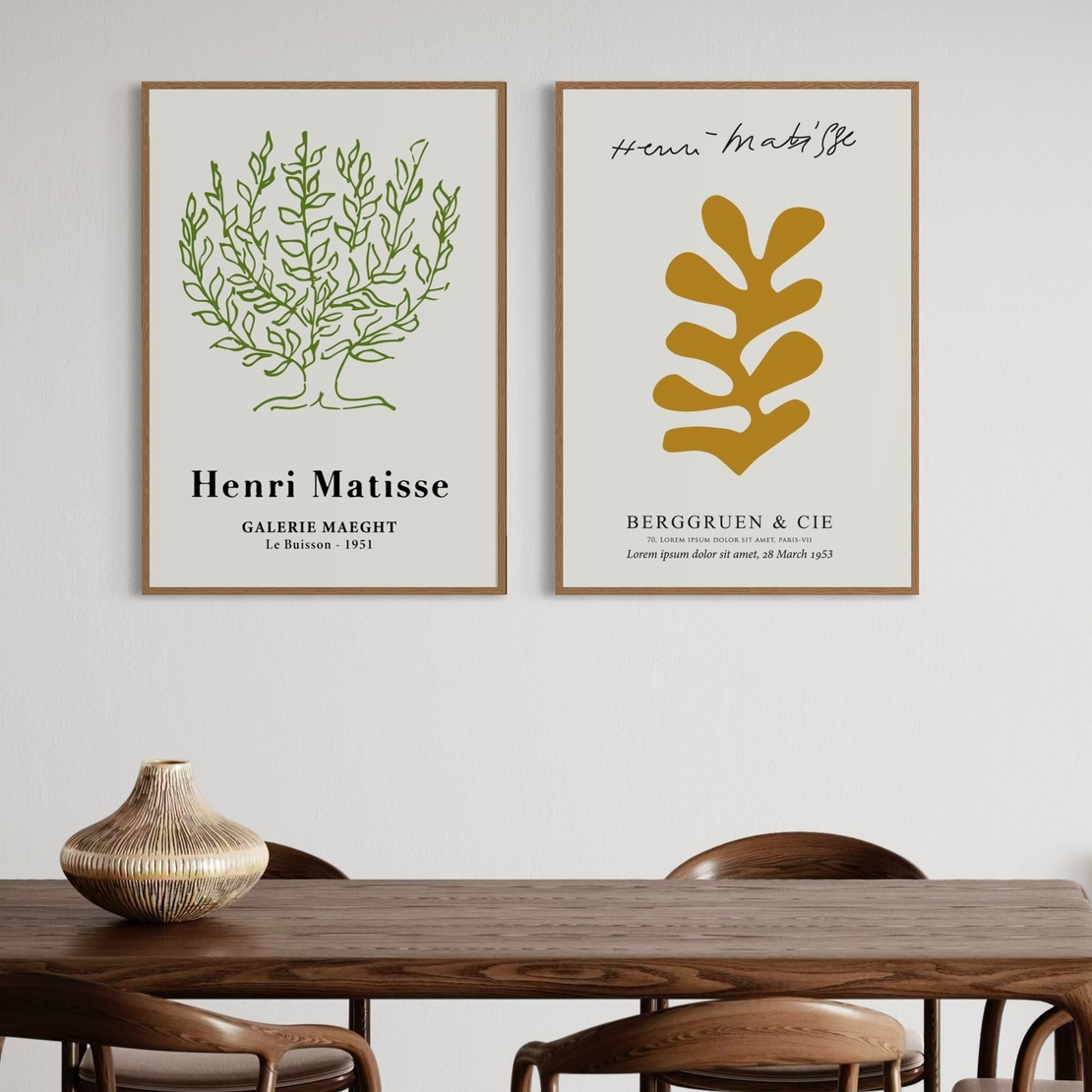 זוג תמונות קנבס או זכוכית דגם 1194