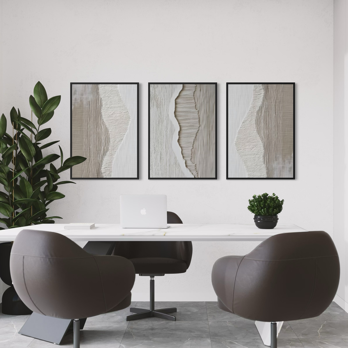 סט שלישיית תמונות קנבס או זכוכית דגם 1169