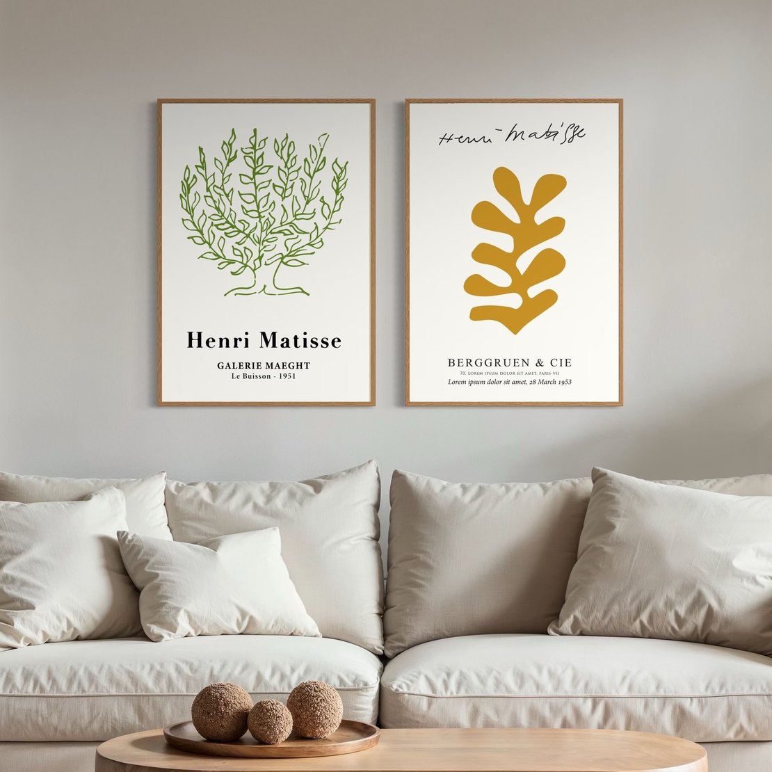 זוג תמונות קנבס או זכוכית דגם 1194