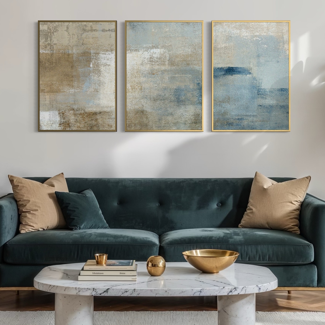 סט שלישיית תמונות קנבס או זכוכית דגם 1168