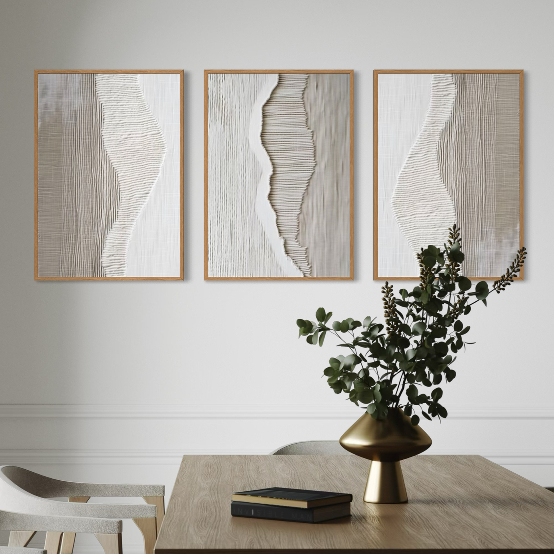 סט שלישיית תמונות קנבס או זכוכית דגם 1169