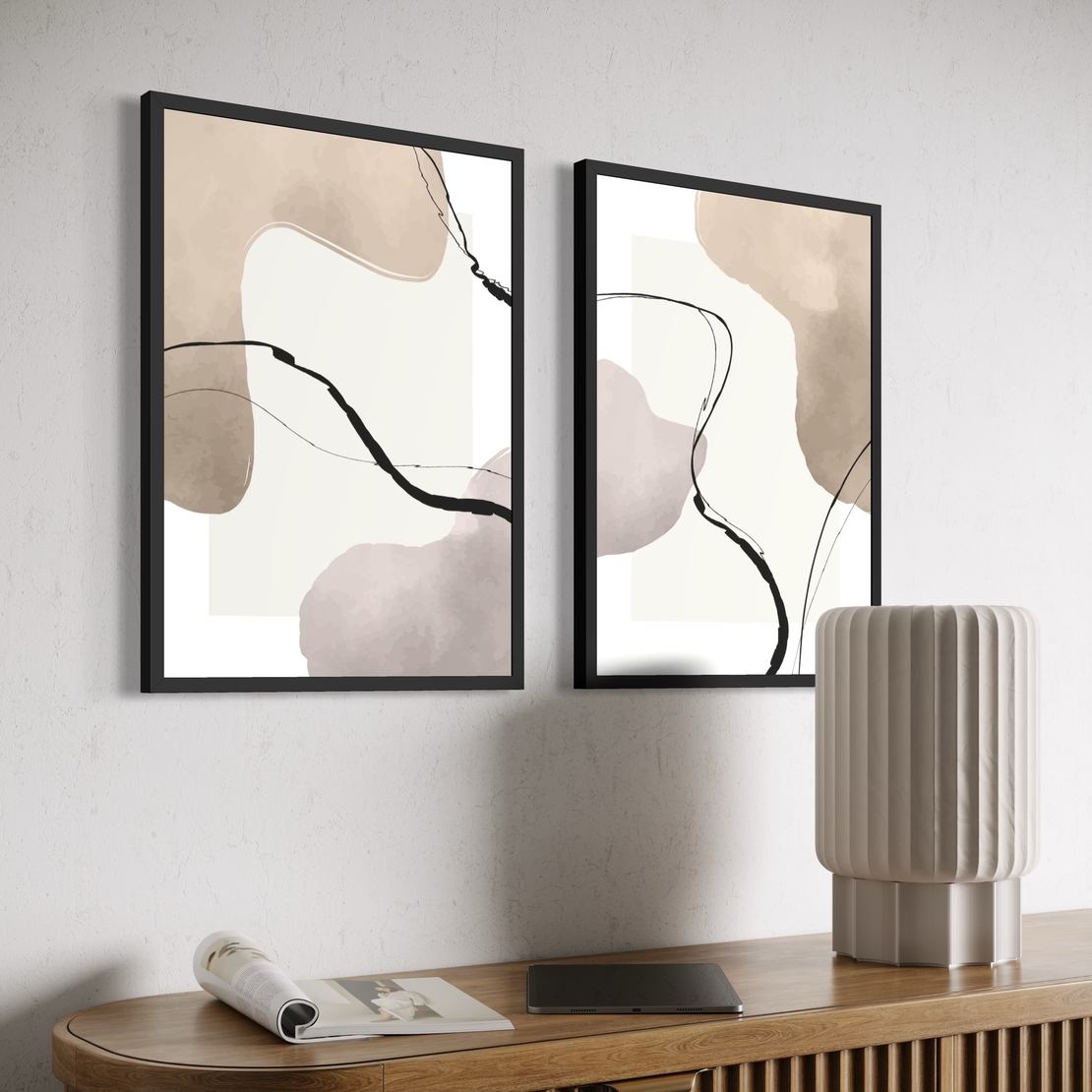 זוג תמונות קנבס או זכוכית דגם 1193