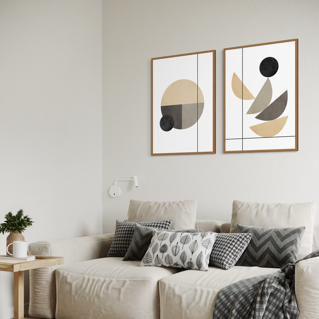 זוג תמונות קנבס או זכוכית דגם 1198