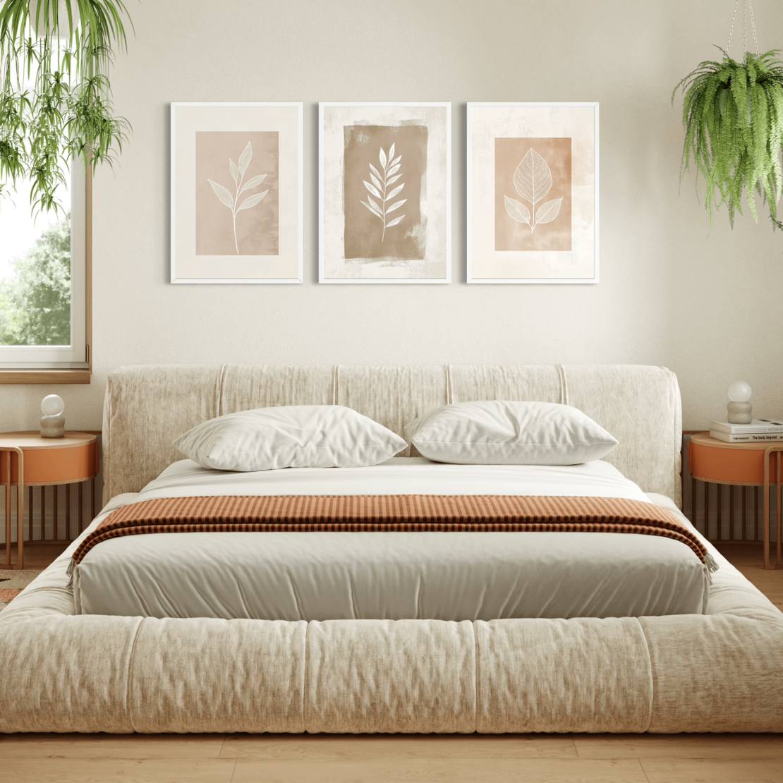 סט שלישיית תמונות קנבס או זכוכית דגם 1174