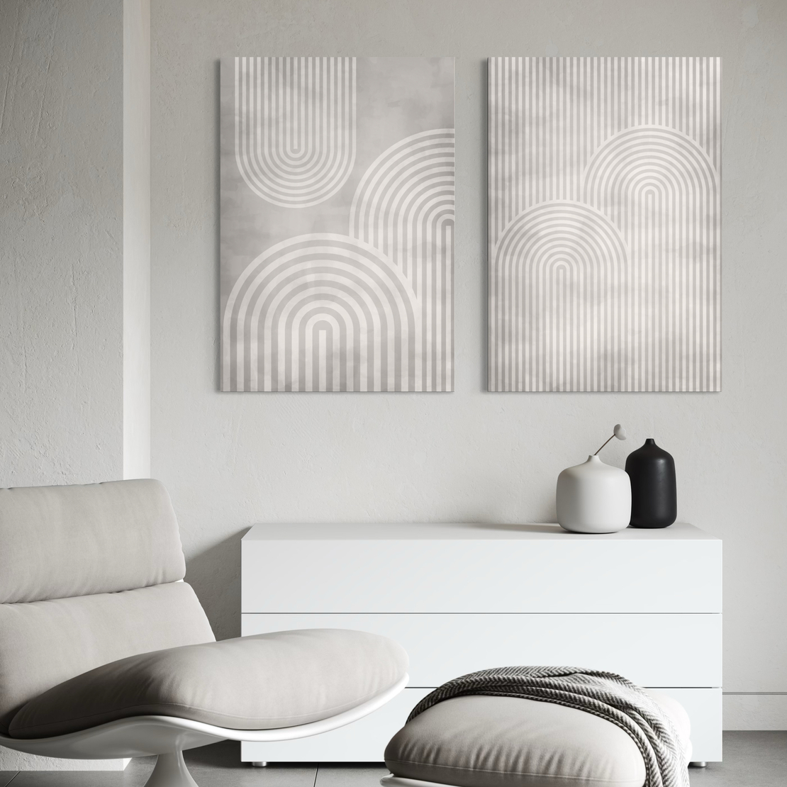 זוג תמונות קנבס או זכוכית דגם 1200