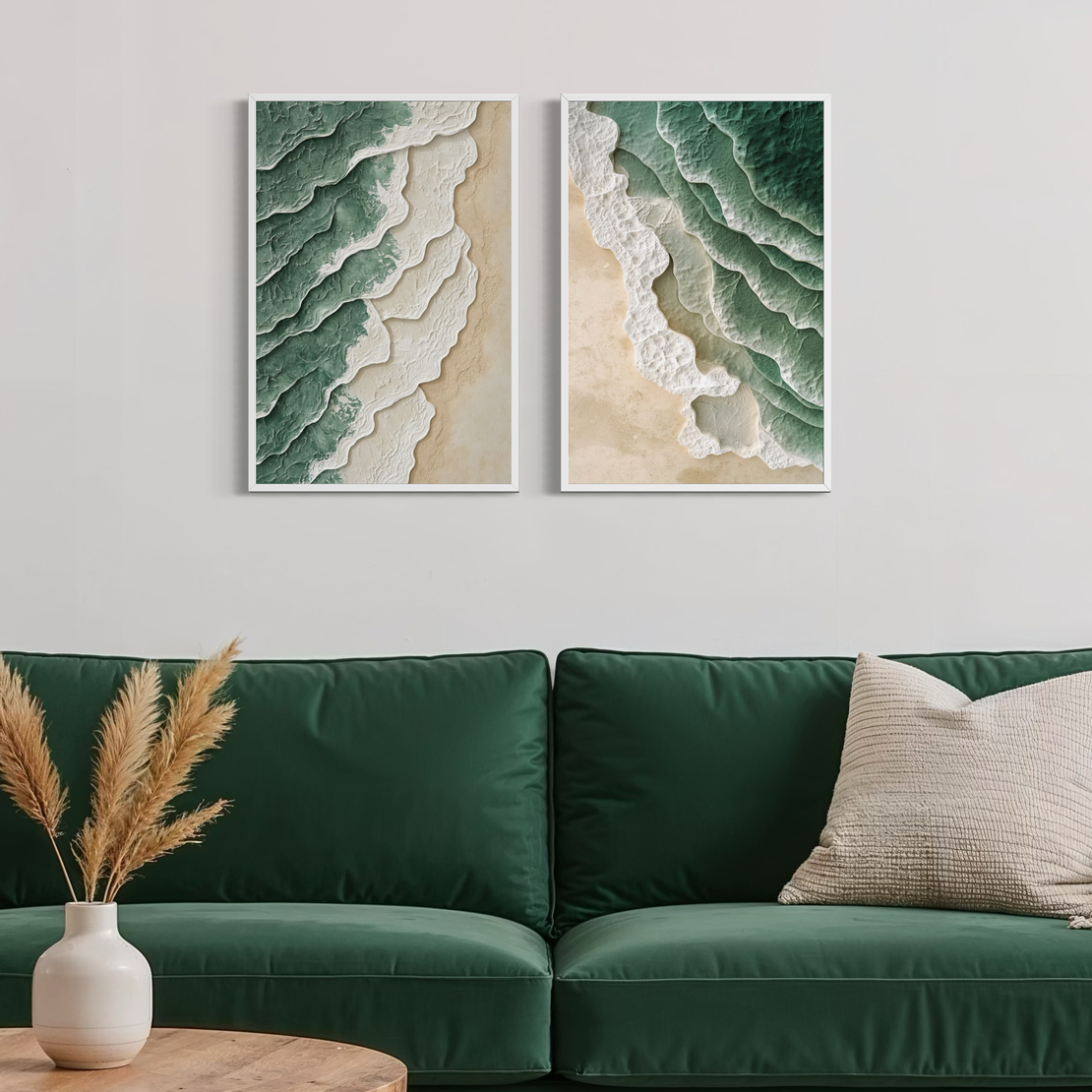 זוג תמונות קנבס או זכוכית דגם 1195