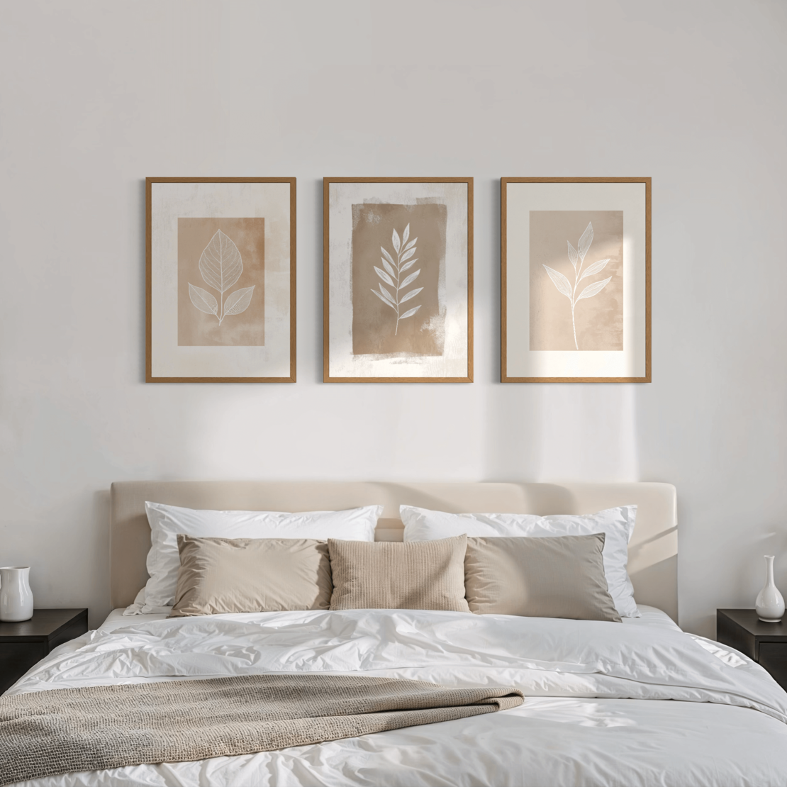 סט שלישיית תמונות קנבס או זכוכית דגם 1174