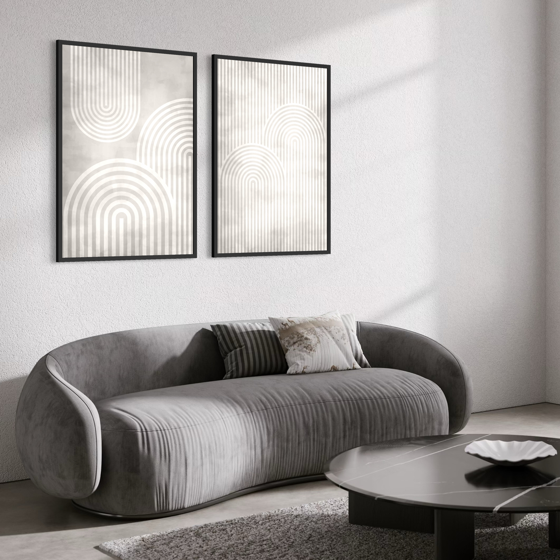 זוג תמונות קנבס או זכוכית דגם 1200