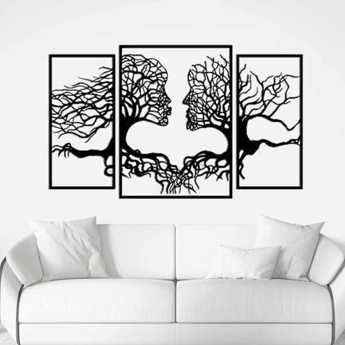 סט שלישייה תמונות חיתוך לייזר 1028