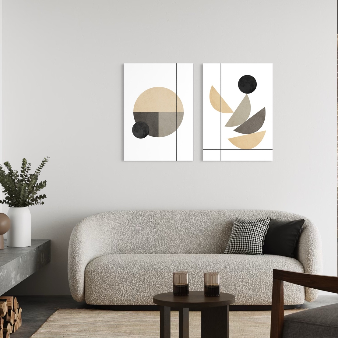 זוג תמונות קנבס או זכוכית דגם 1198