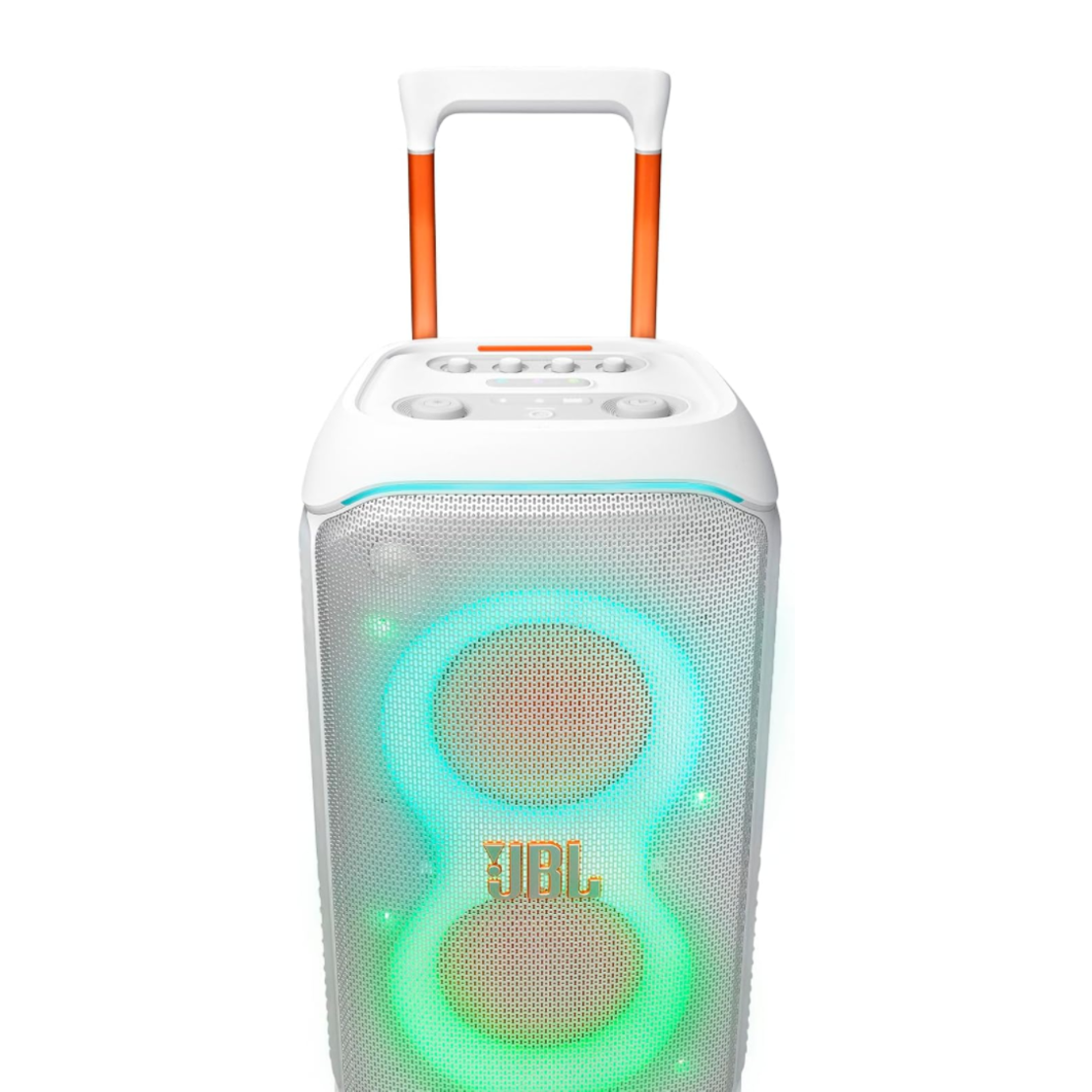 רמקול בידורית ניידת JBL PartyBox Stage 320 IPX4 240W - יבואן רשמי - צבע לבן