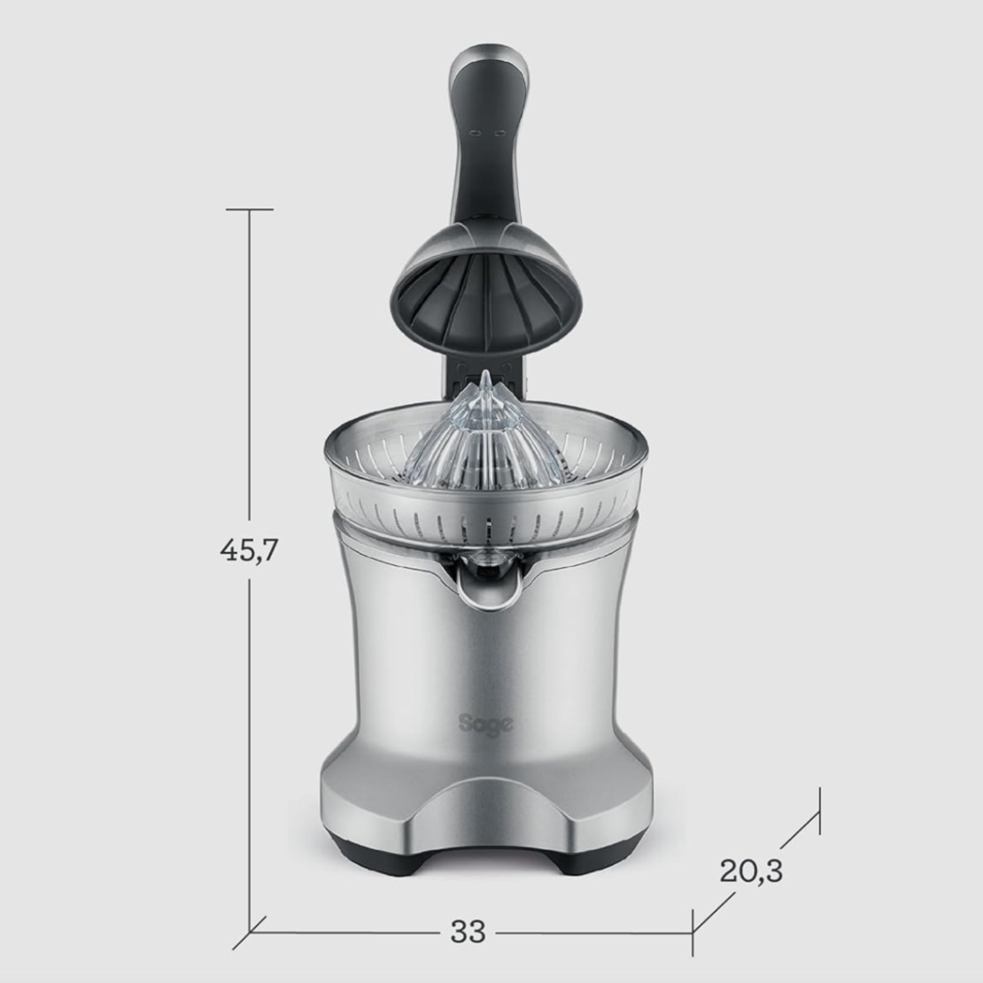 מסחטת הדרים ורימונים מקצועית ברוויל Breville BCP600 - יבואן רשמי - צבע כסוף