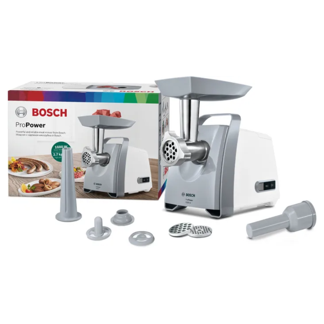מטחנת בשר עוצמתית בוש BOSCH ProPower MFW45020 - שנתיים אחריות יבואן רשמי