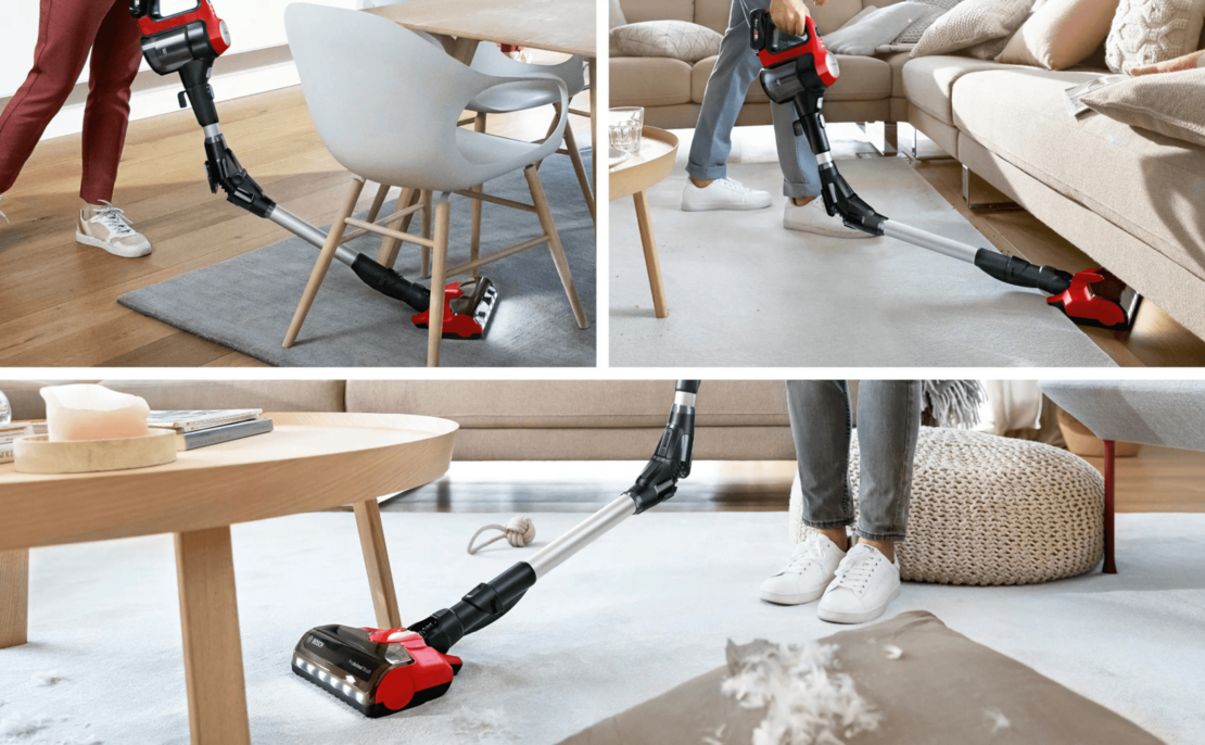 שואב אבק אלחוטי חובט עם מוט גמיש בוש BOSCH Unlimited Serie 7 BCS711PET - תוצרת גרמניה - שנתיים אחריות + 8 שנות אחריות למנוע יבואן רשמי